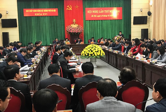 Ban Chấp hành Đảng bộ TP Hà Nội khóa XVI họp Hội nghị lần thứ mười hai